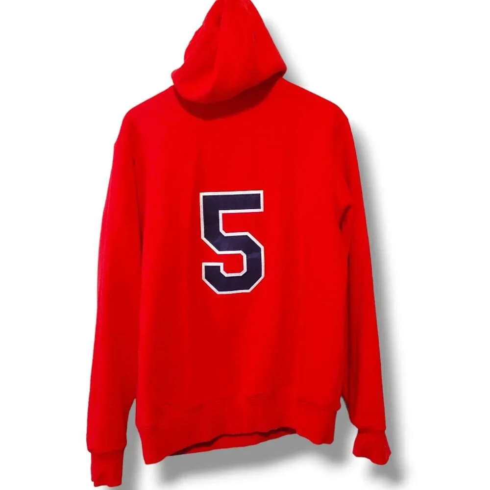 River Hawks Hockey hoodie womens Medium red pullover kangaroo pocket No.5
